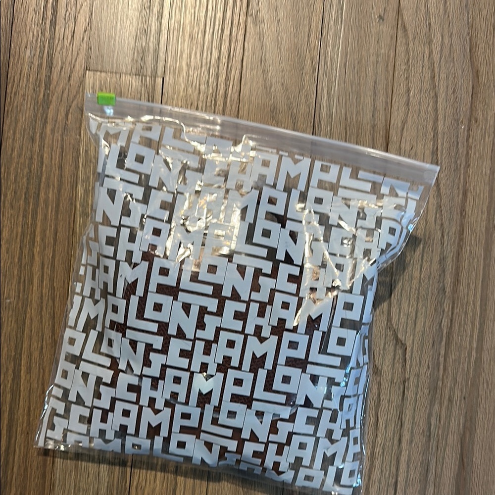 Longchamp Brown canvas Leather Backpack with Gold Hardware NEW - Picture 3 of 4